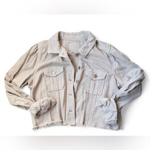 PAIGE - Women's Cream Denim Jacket